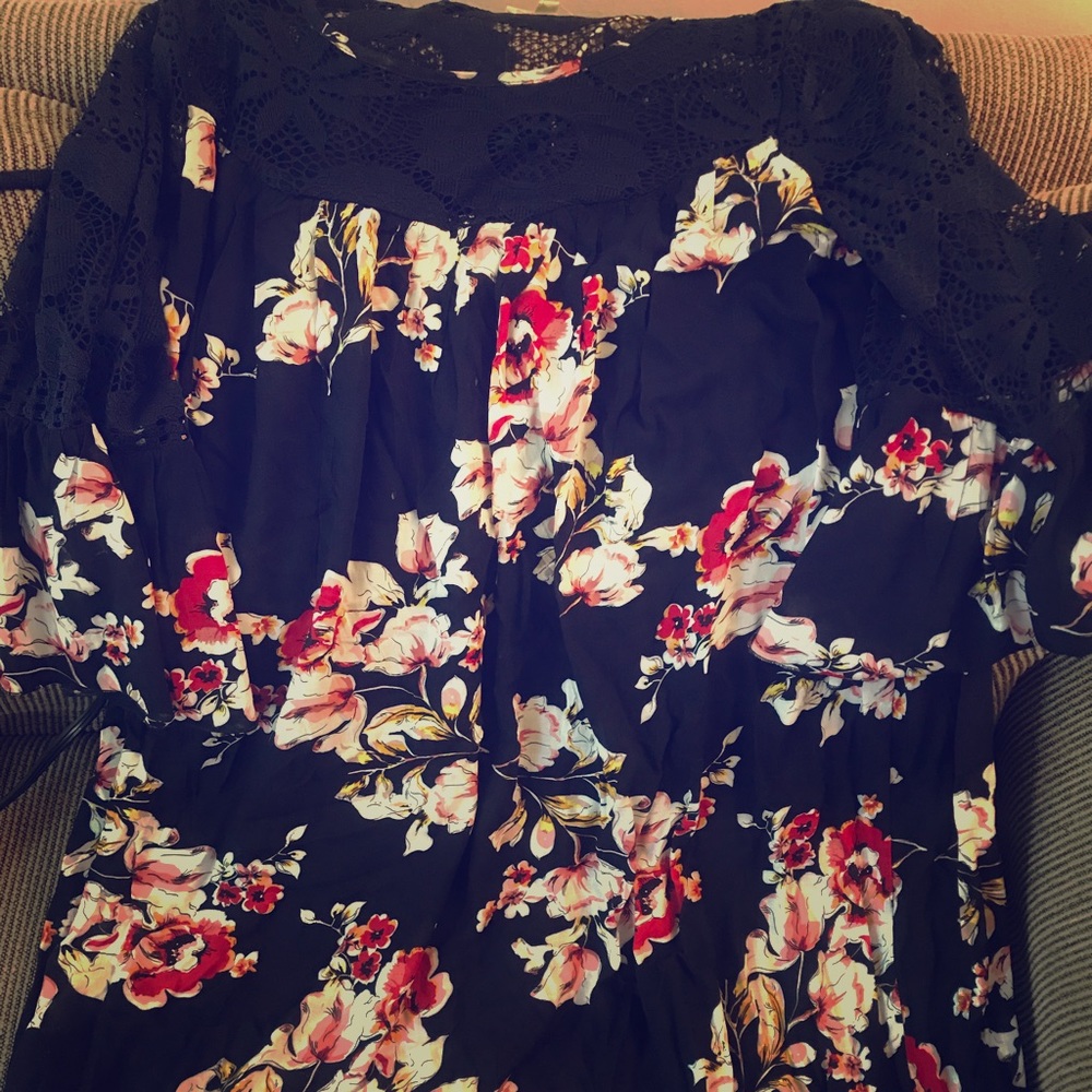 Vintage Floral Shift Dress